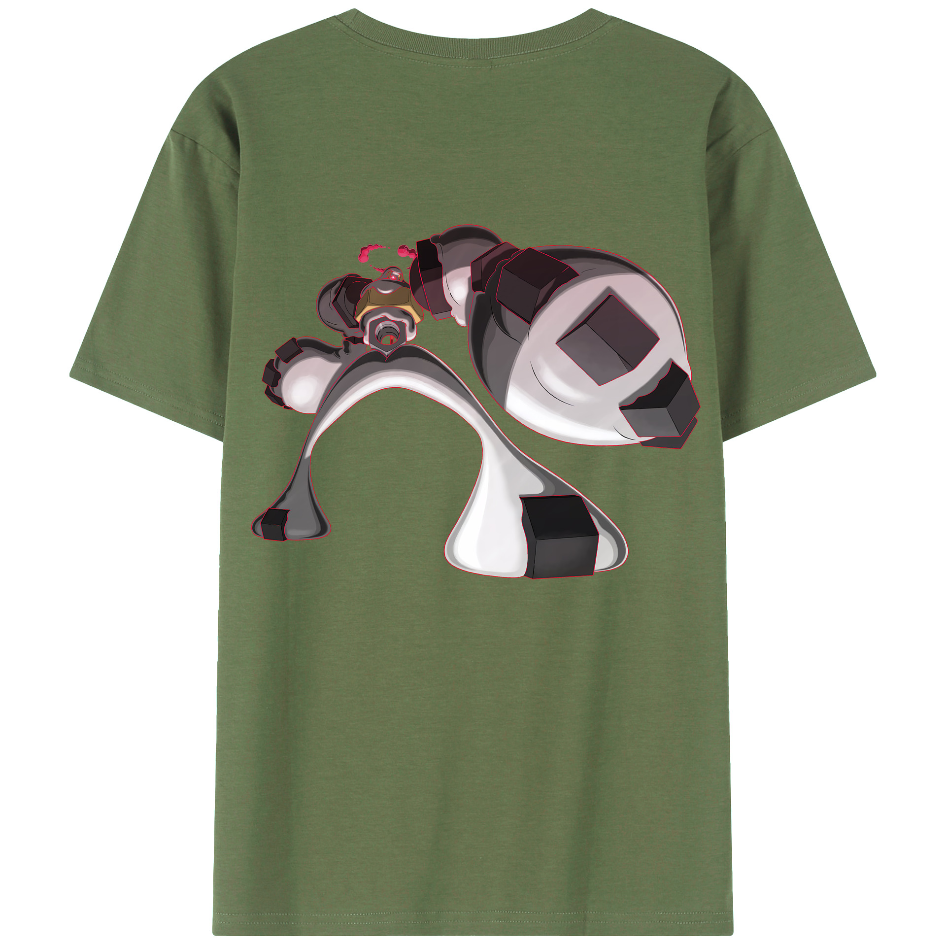 （画像用） ポケットモンスター Pokémon 綿100％ メンズ半袖Tシャツ（バックプリント） 通気性